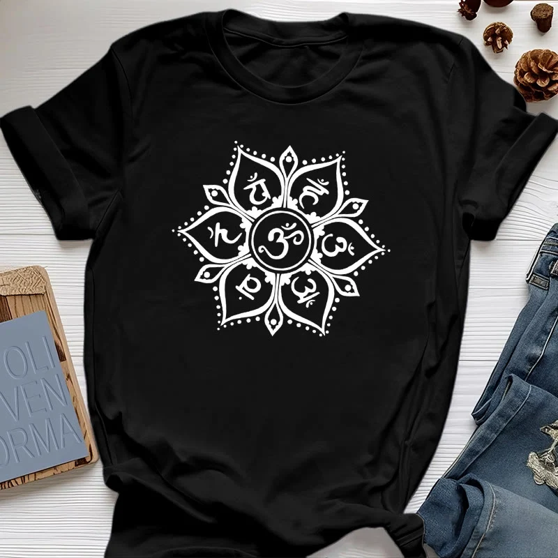 Olivenorma Sieben Chakra-Symbole T-Shirt