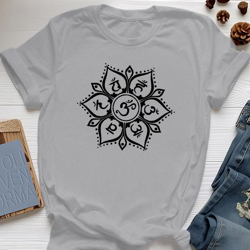 Olivenorma Sieben Chakra-Symbole T-Shirt