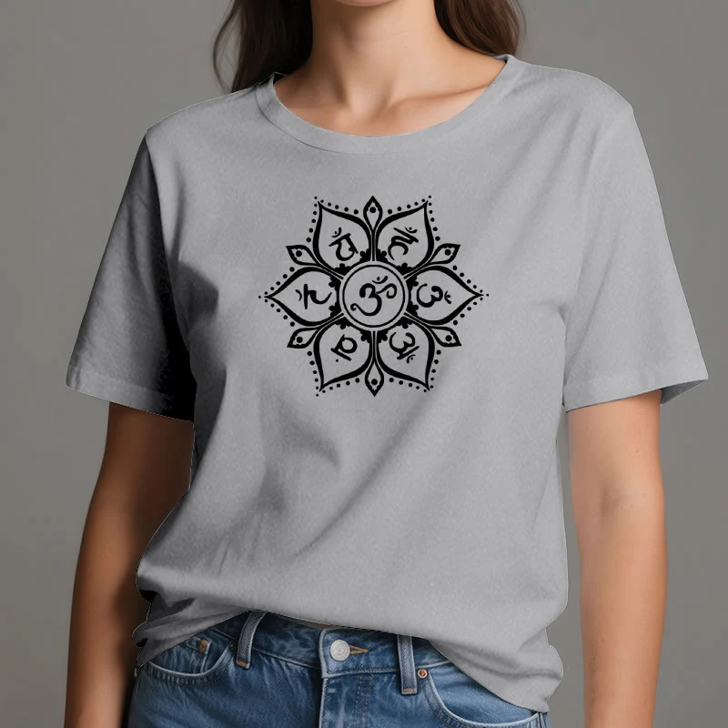 Olivenorma Sieben Chakra-Symbole T-Shirt