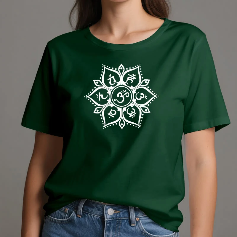 Olivenorma Sieben Chakra-Symbole T-Shirt