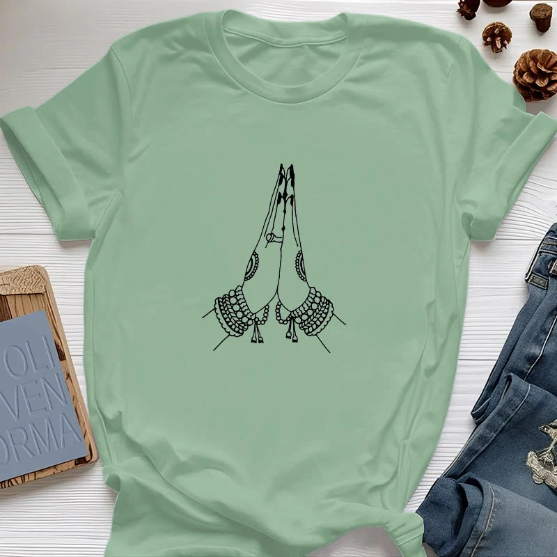 Olivenorma Meditation Namaste Yoga T-Shirt