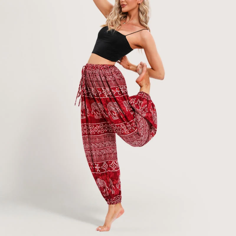 Olivenorma Boho Elefant Yoga Pumphose
