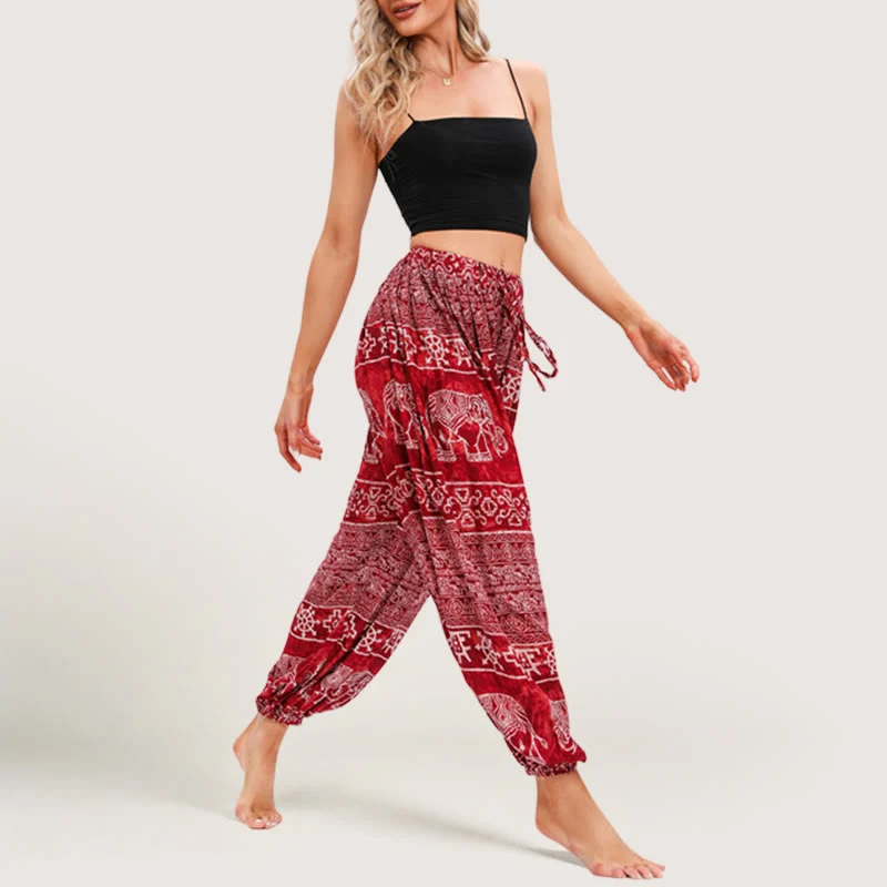 Olivenorma Boho Elefant Yoga Pumphose