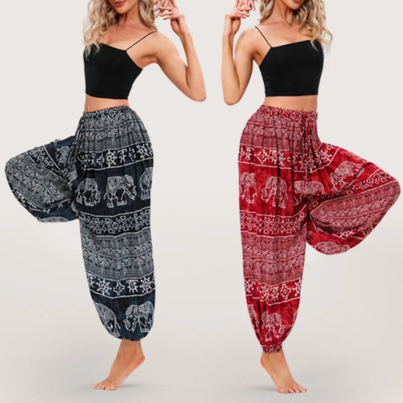 Olivenorma Boho Elefant Yoga Pumphose