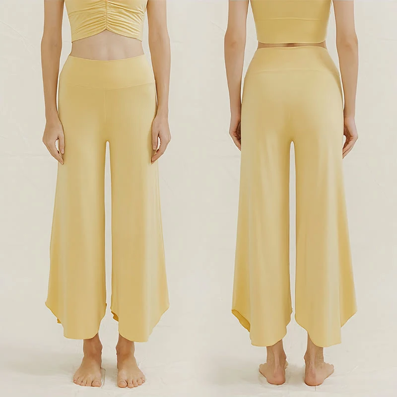 Olivenorma – Weiche, ausgestellte Yoga-Loungehose