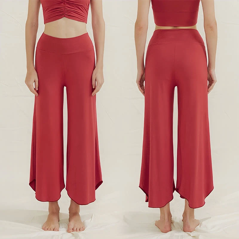 Olivenorma – Weiche, ausgestellte Yoga-Loungehose