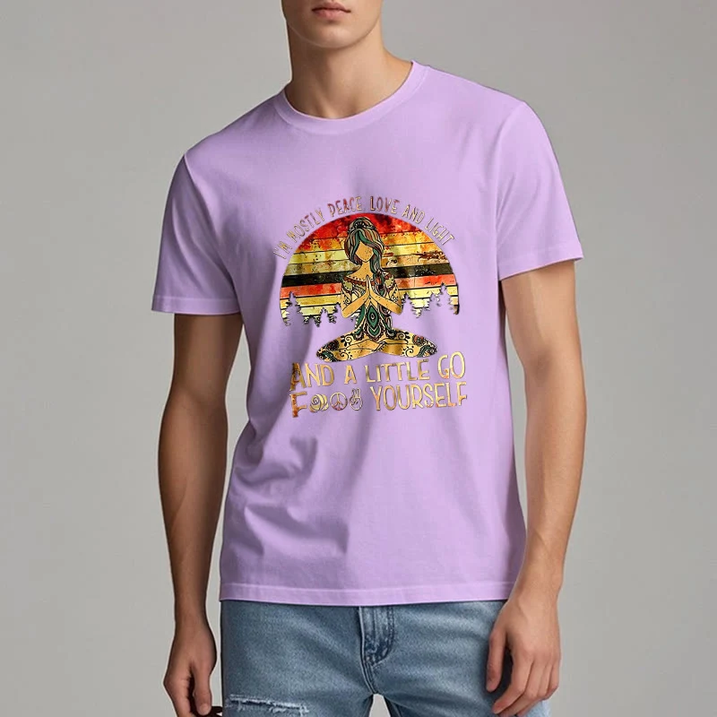 Olivenorma T-Shirt mit Aufschrift „Mostly Peace“