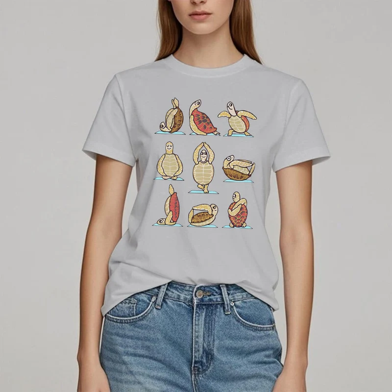 Olivenorma Yoga Schildkröte T-Shirt