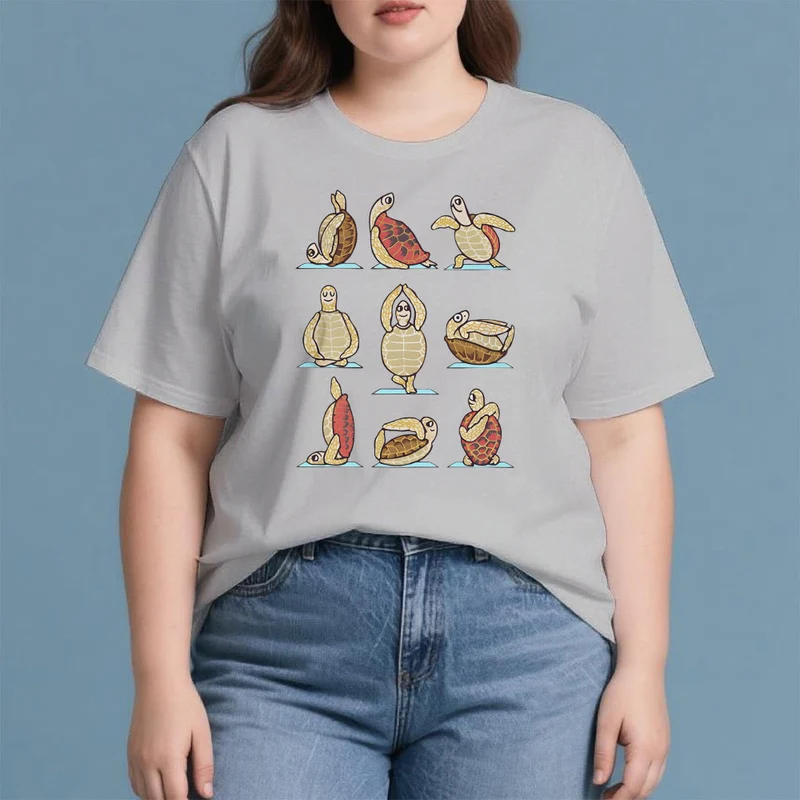 Olivenorma Yoga Schildkröte T-Shirt
