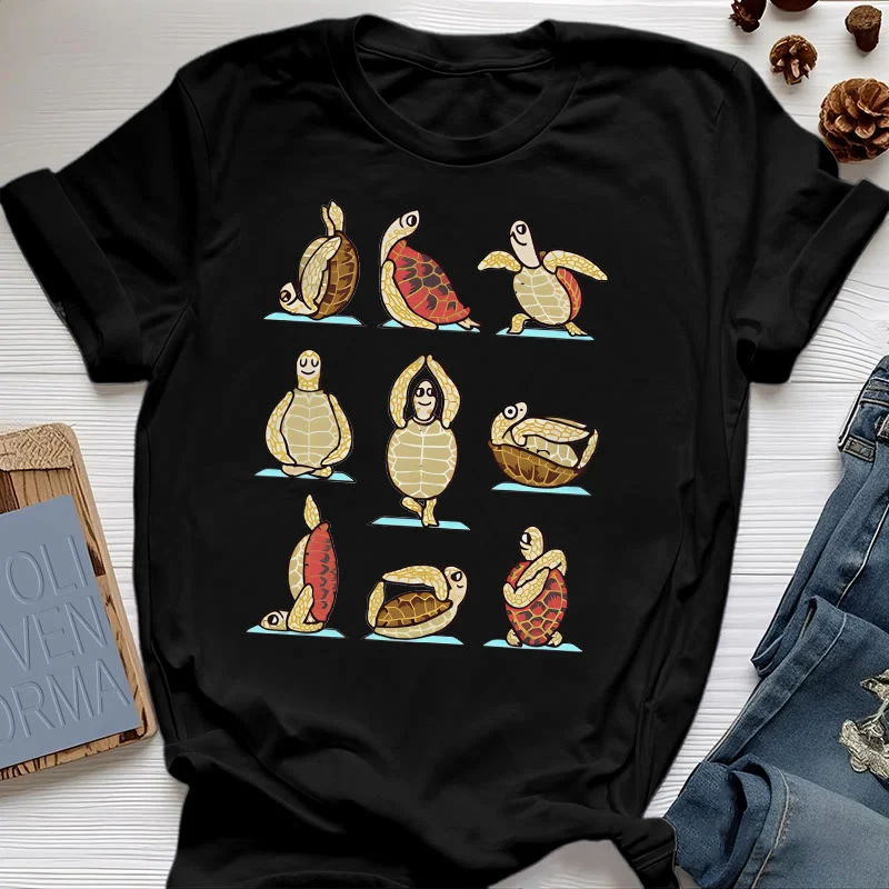 Olivenorma Yoga Schildkröte T-Shirt