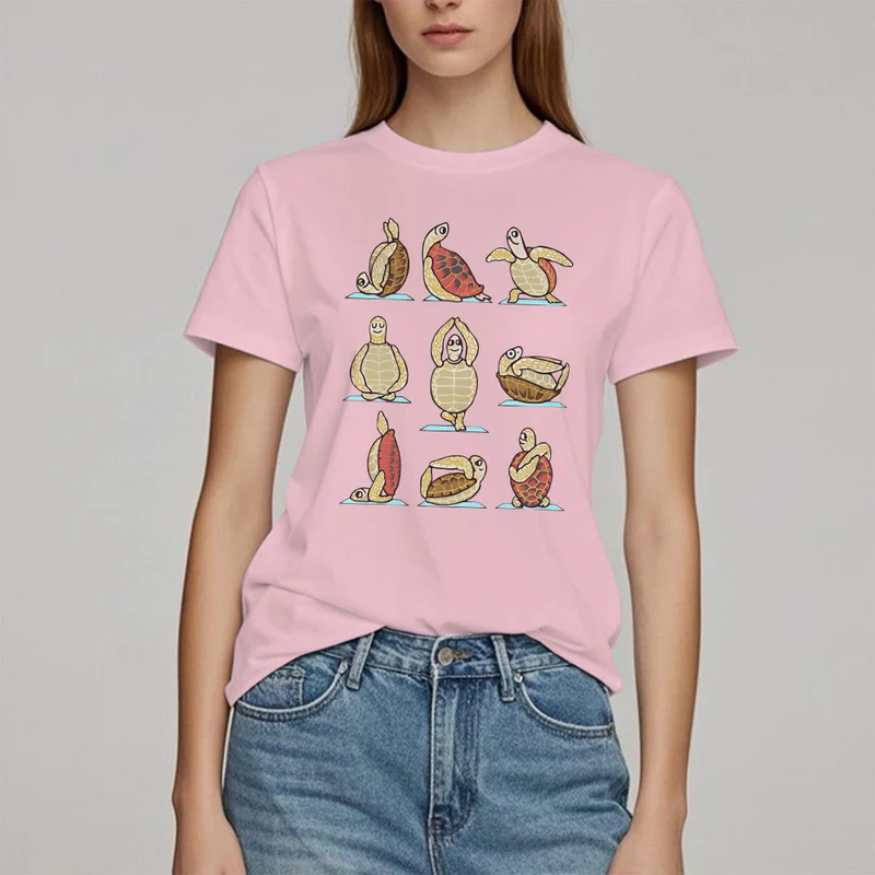 Olivenorma Yoga Schildkröte T-Shirt