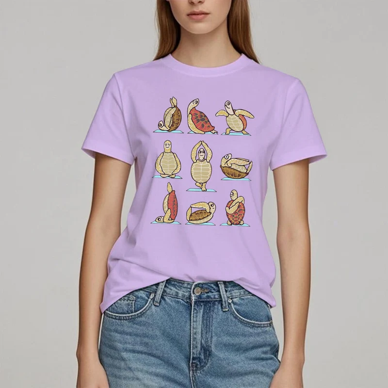 Olivenorma Yoga Schildkröte T-Shirt