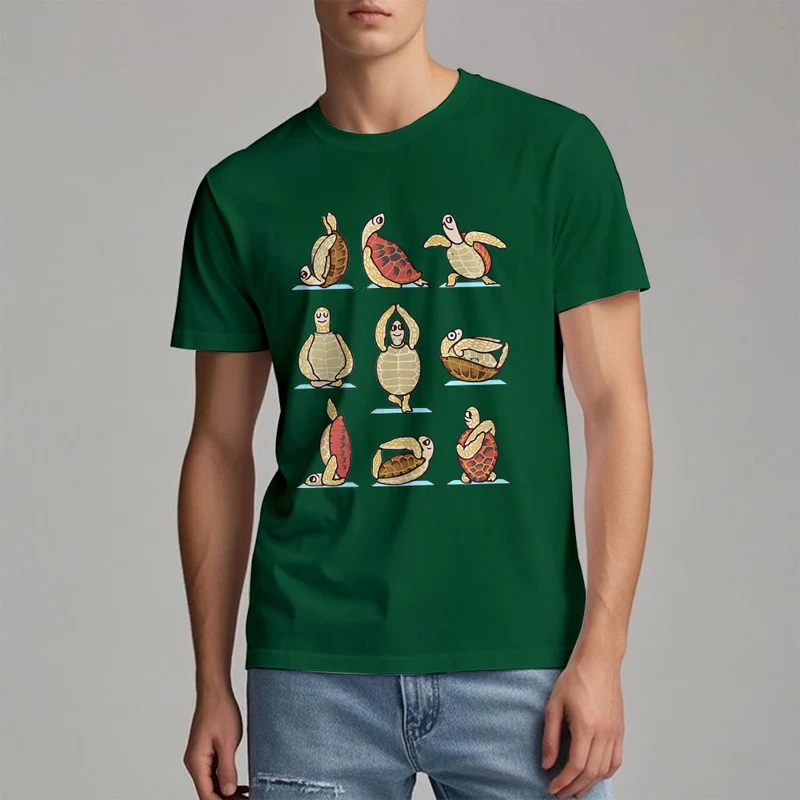 Olivenorma Yoga Schildkröte T-Shirt