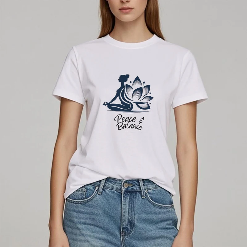 Olivenorma Peace & Balance Yoga Meditation Damen T-Shirt