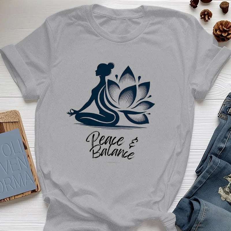 Olivenorma Peace & Balance Yoga Meditation Damen T-Shirt