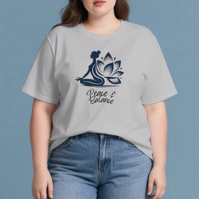 Olivenorma Peace & Balance Yoga Meditation Damen T-Shirt