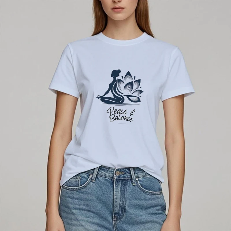 Olivenorma Peace & Balance Yoga Meditation Damen T-Shirt