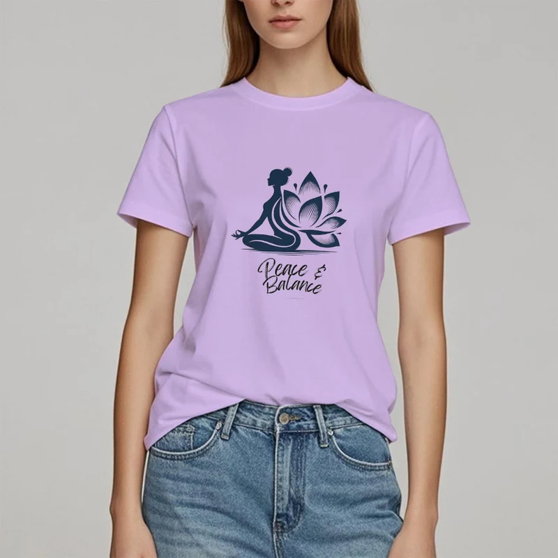 Olivenorma Peace & Balance Yoga Meditation Damen T-Shirt