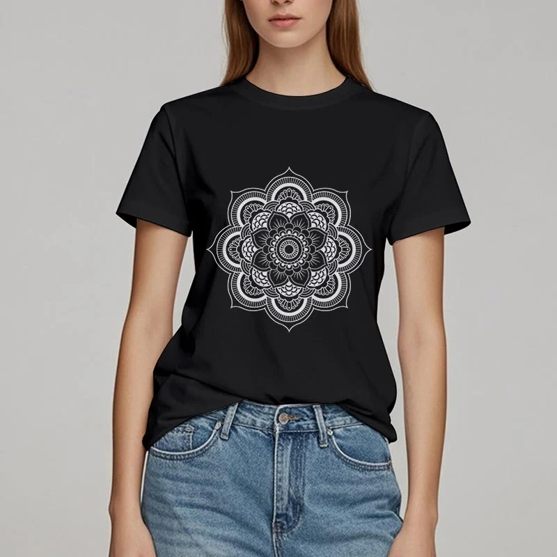 Olivenorma Mandala Lotus T-Shirt