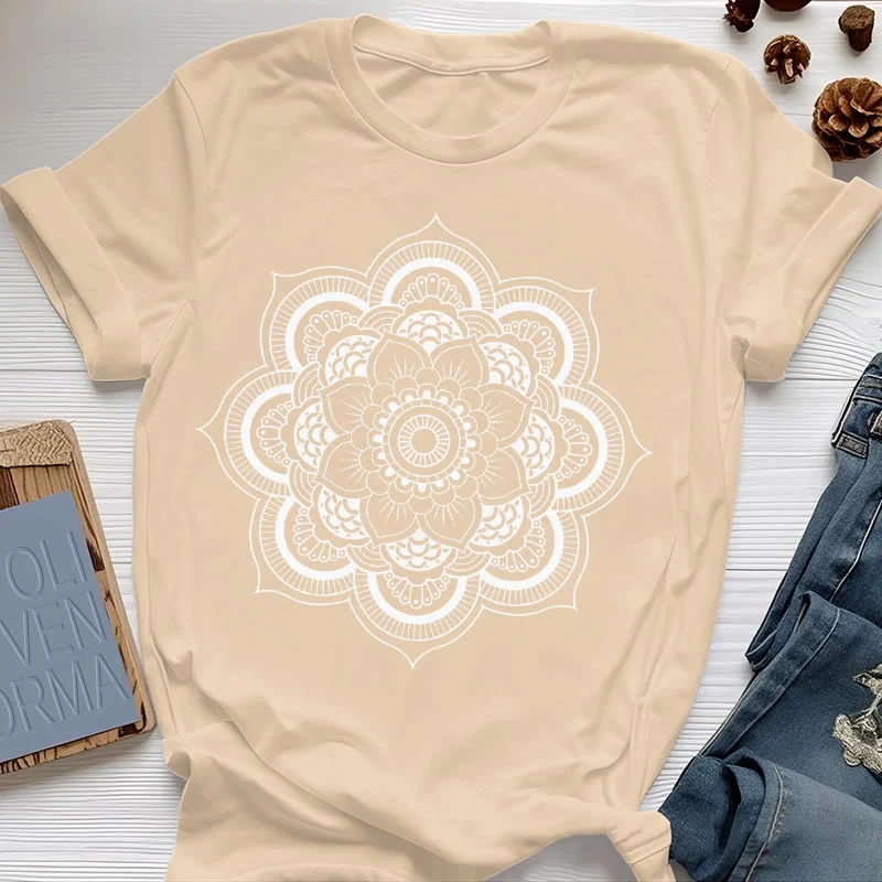 Olivenorma Mandala Lotus T-Shirt
