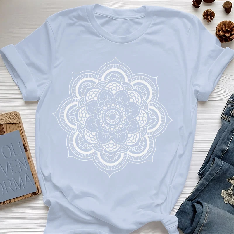 Olivenorma Mandala Lotus T-Shirt