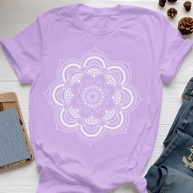 Olivenorma Mandala Lotus T-Shirt
