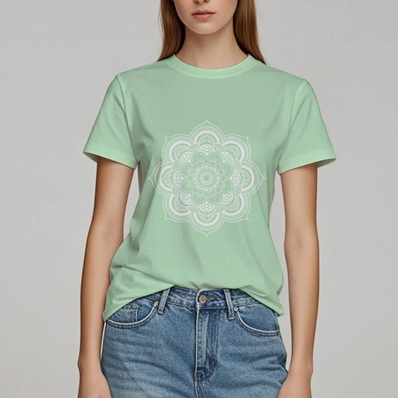 Olivenorma Mandala Lotus T-Shirt