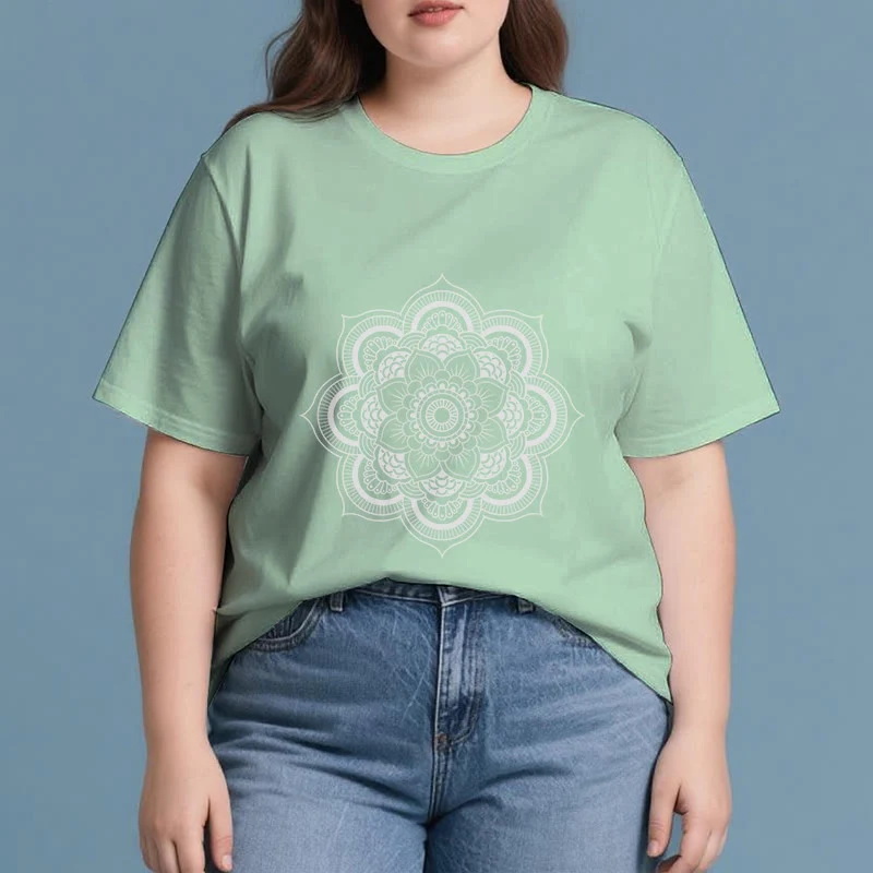 Olivenorma Mandala Lotus T-Shirt