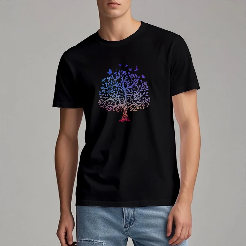 T-Shirt mit Olivenorma -Logo und „Baum des Lebens“-Aufdruck