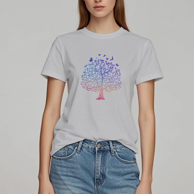 T-Shirt mit Olivenorma -Logo und „Baum des Lebens“-Aufdruck