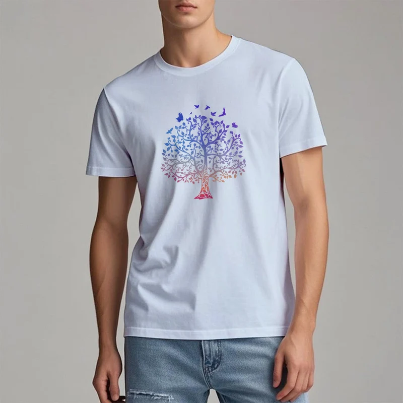 T-Shirt mit Olivenorma -Logo und „Baum des Lebens“-Aufdruck