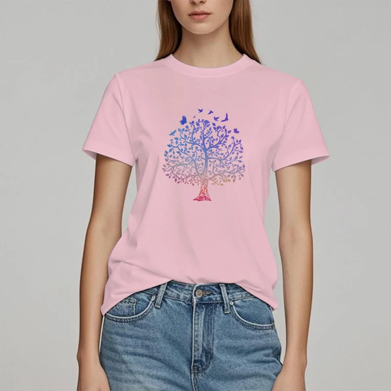 T-Shirt mit Olivenorma -Logo und „Baum des Lebens“-Aufdruck