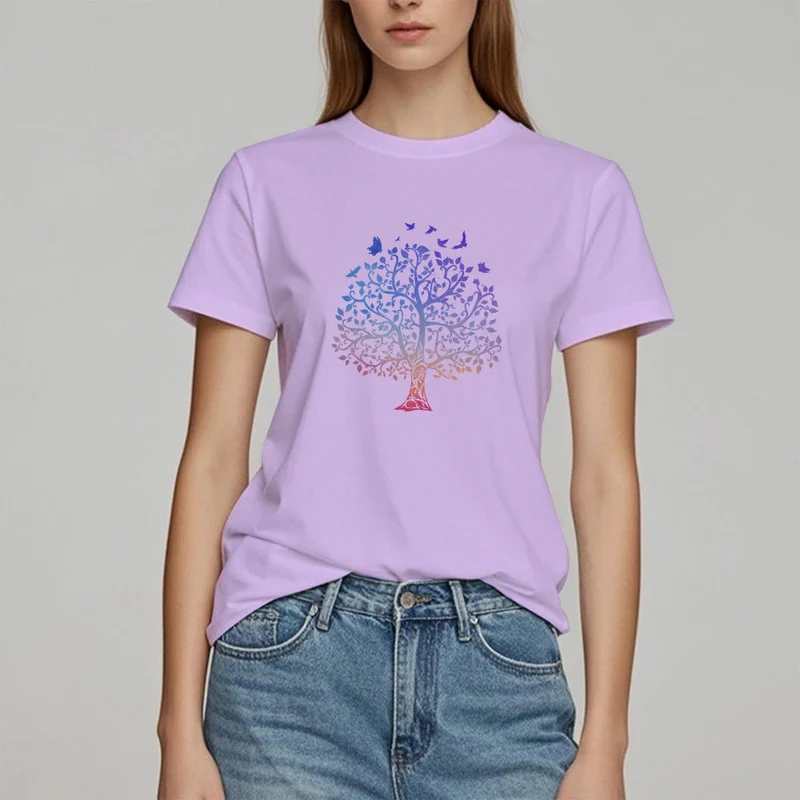 T-Shirt mit Olivenorma -Logo und „Baum des Lebens“-Aufdruck