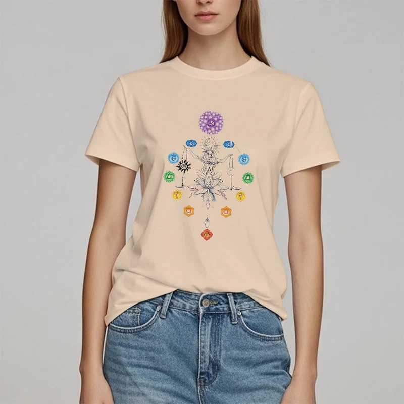 Olivenorma Verwurzeltes Chakra-Energie-T-Shirt