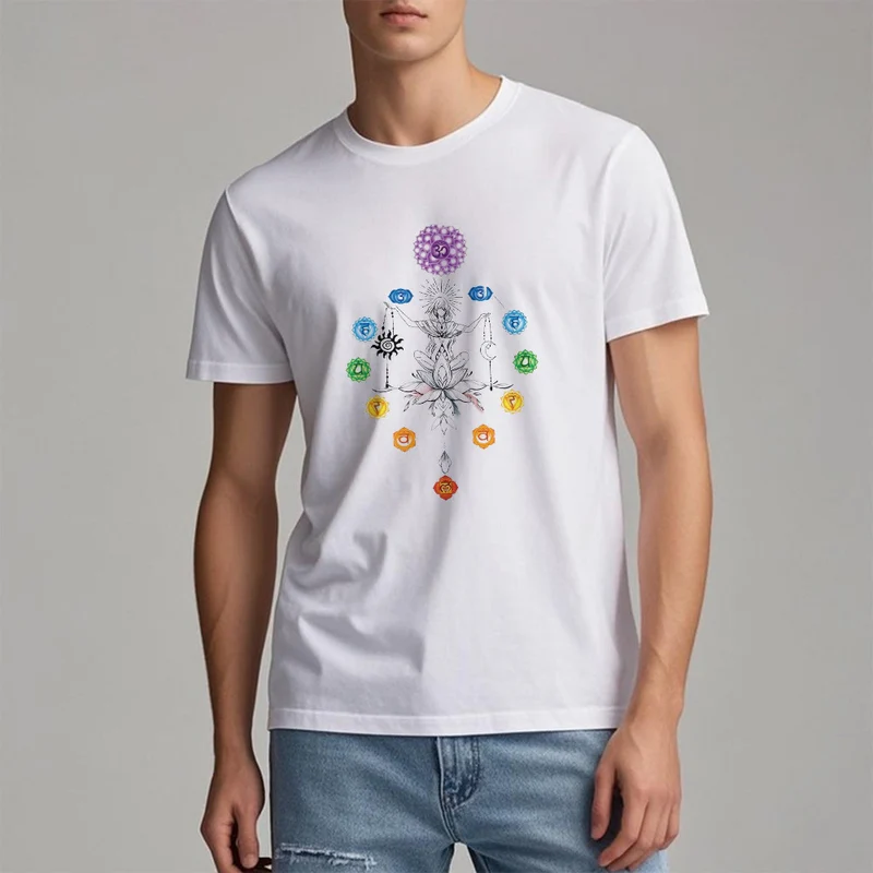 Olivenorma Verwurzeltes Chakra-Energie-T-Shirt