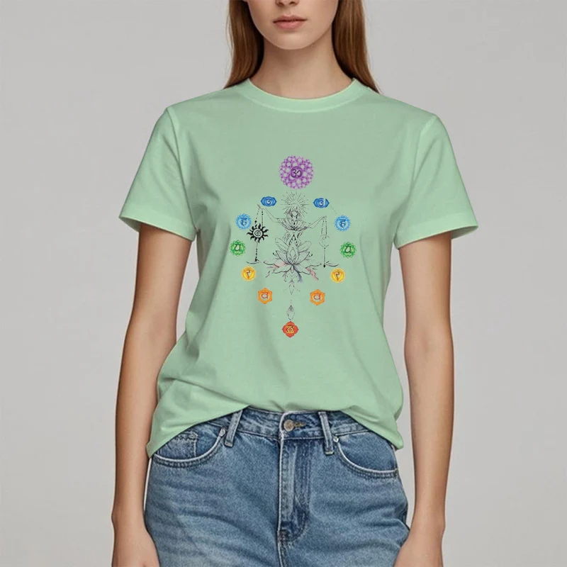 Olivenorma Verwurzeltes Chakra-Energie-T-Shirt