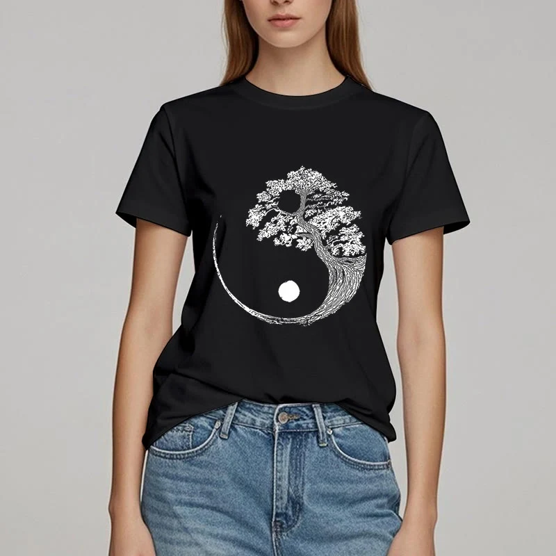 Olivenorma Yin Yang Bonsai Baum T-Shirt