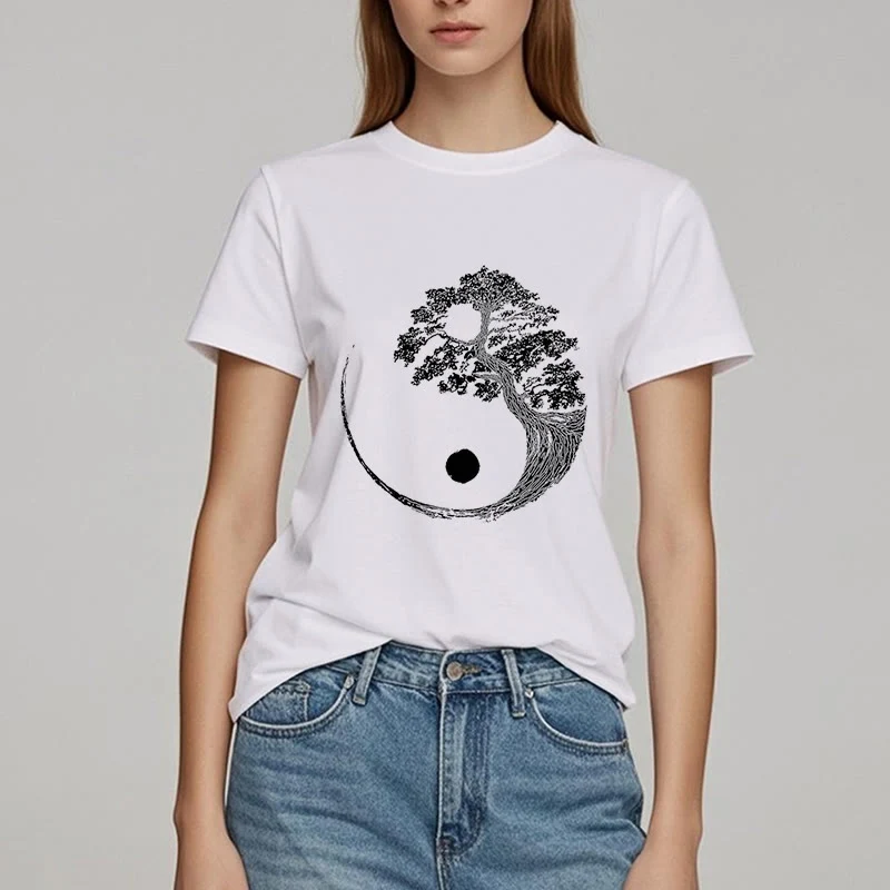 Olivenorma Yin Yang Bonsai Baum T-Shirt