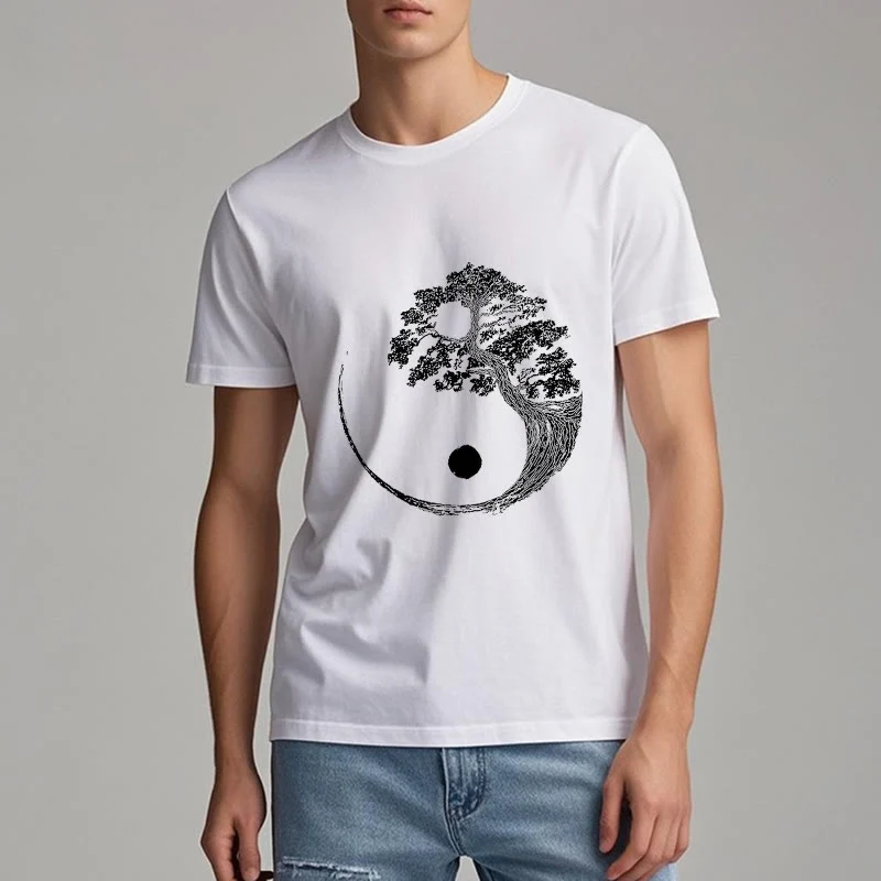 Olivenorma Yin Yang Bonsai Baum T-Shirt