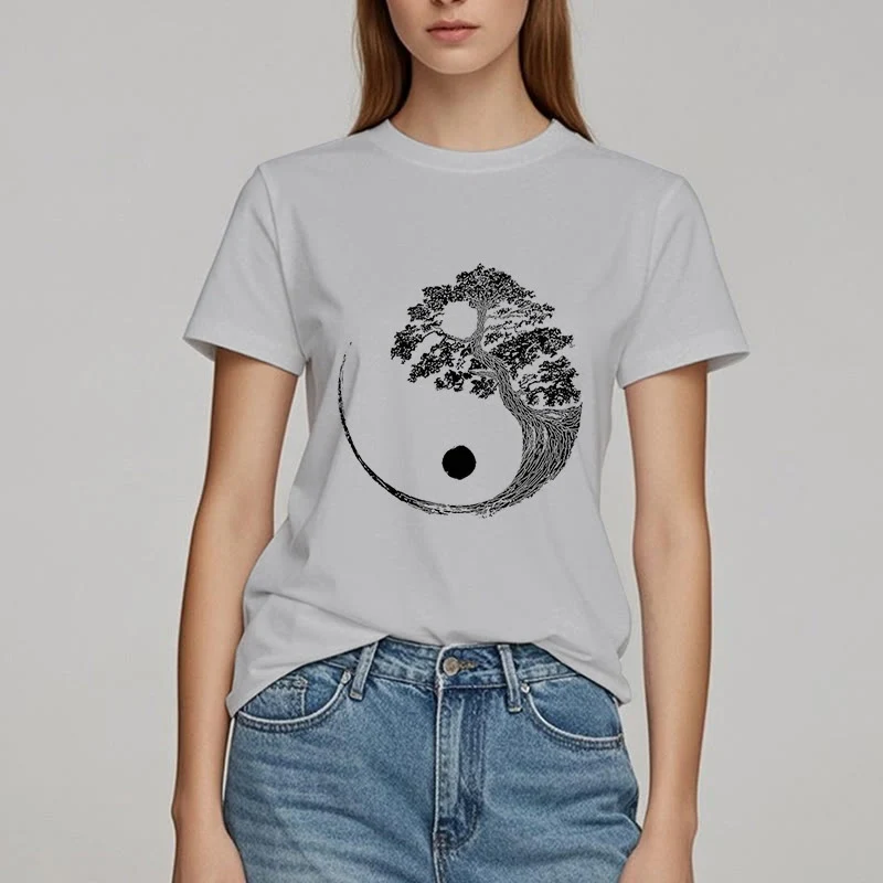 Olivenorma Yin Yang Bonsai Baum T-Shirt