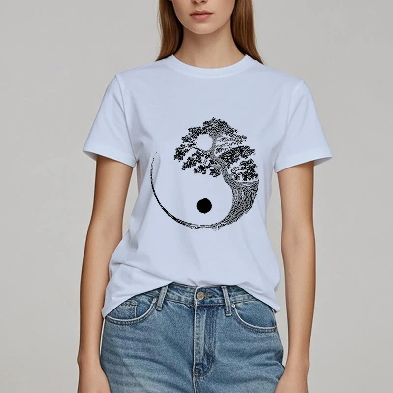 Olivenorma Yin Yang Bonsai Baum T-Shirt