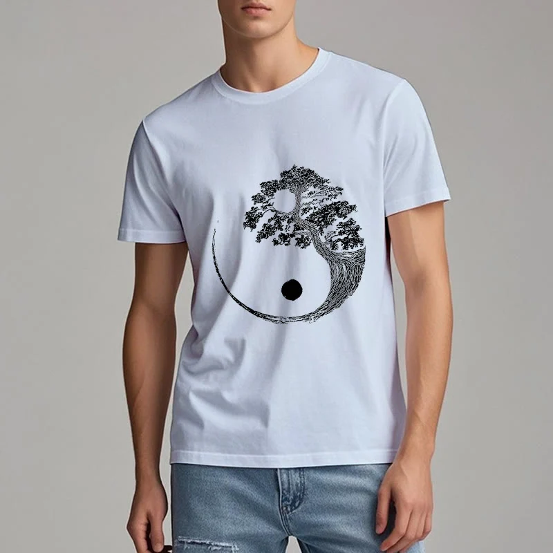Olivenorma Yin Yang Bonsai Baum T-Shirt