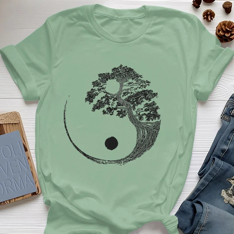Olivenorma Yin Yang Bonsai Baum T-Shirt