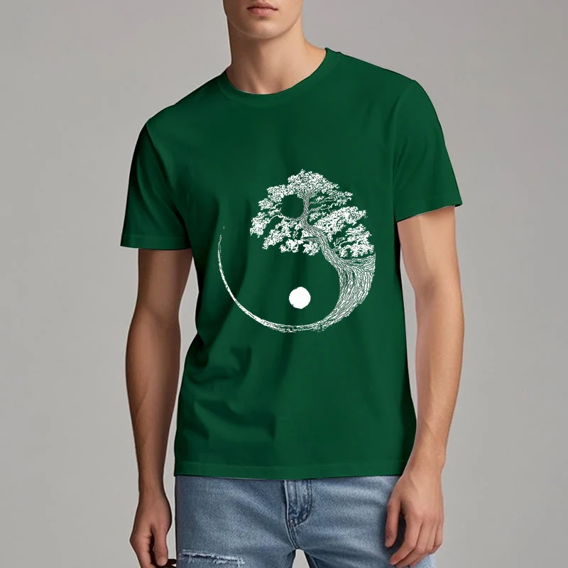 Olivenorma Yin Yang Bonsai Baum T-Shirt