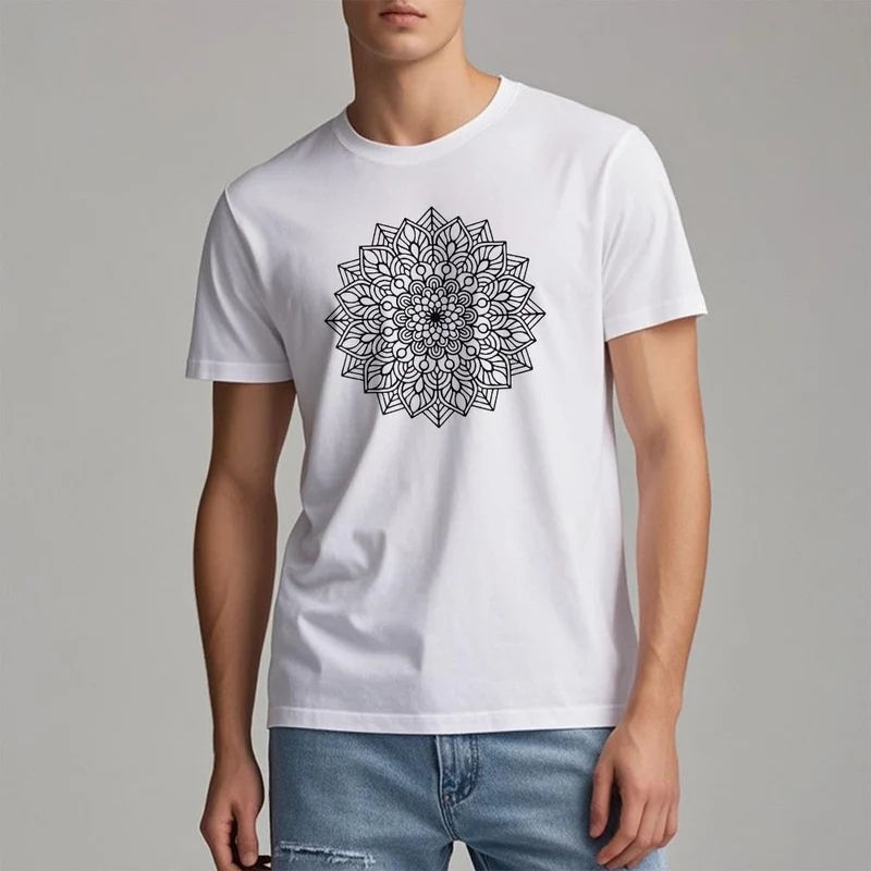 Olivenorma Blumen Mandala Lotus T-Shirt