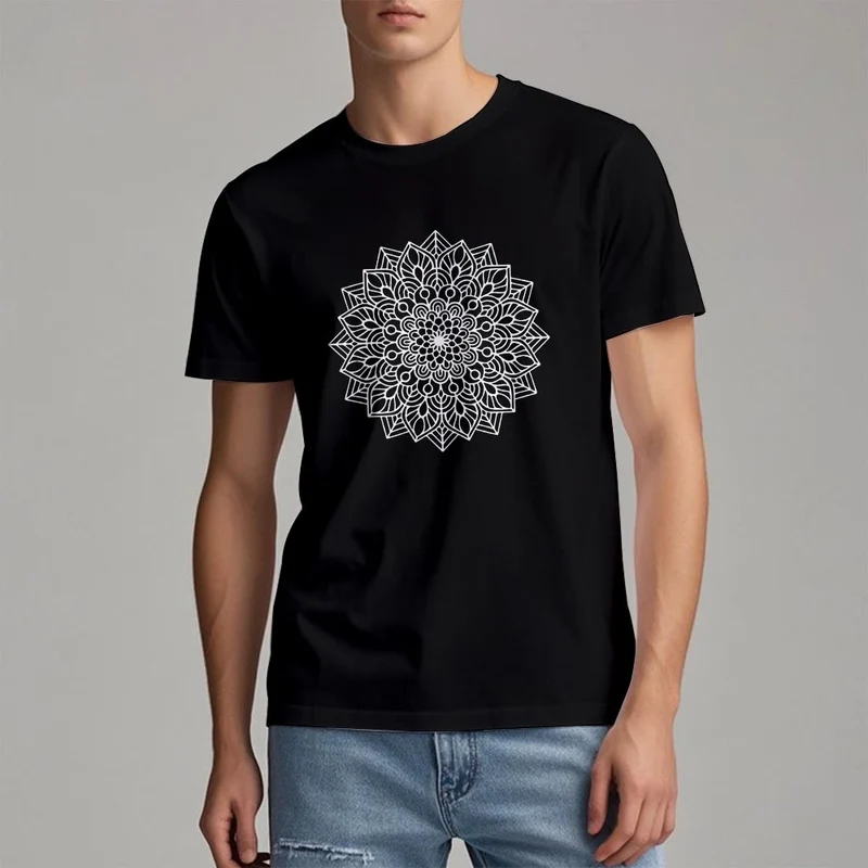 Olivenorma Blumen Mandala Lotus T-Shirt