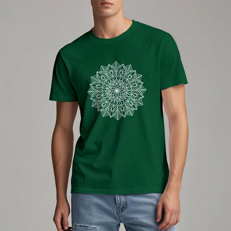 Olivenorma Blumen Mandala Lotus T-Shirt