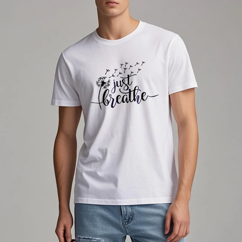 Olivenorma Just Breathe Löwenzahn T-Shirt