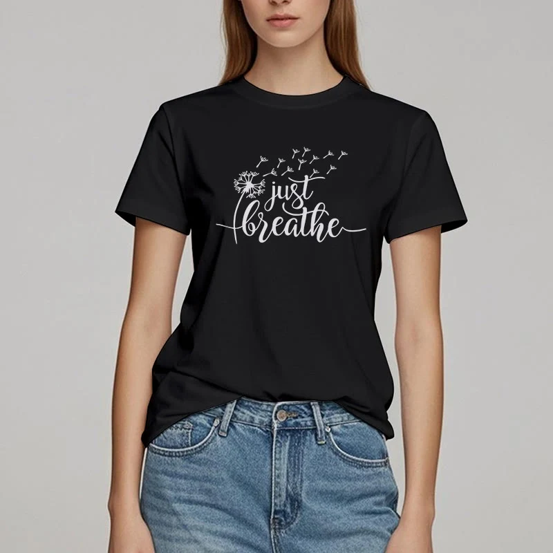 Olivenorma Just Breathe Löwenzahn T-Shirt