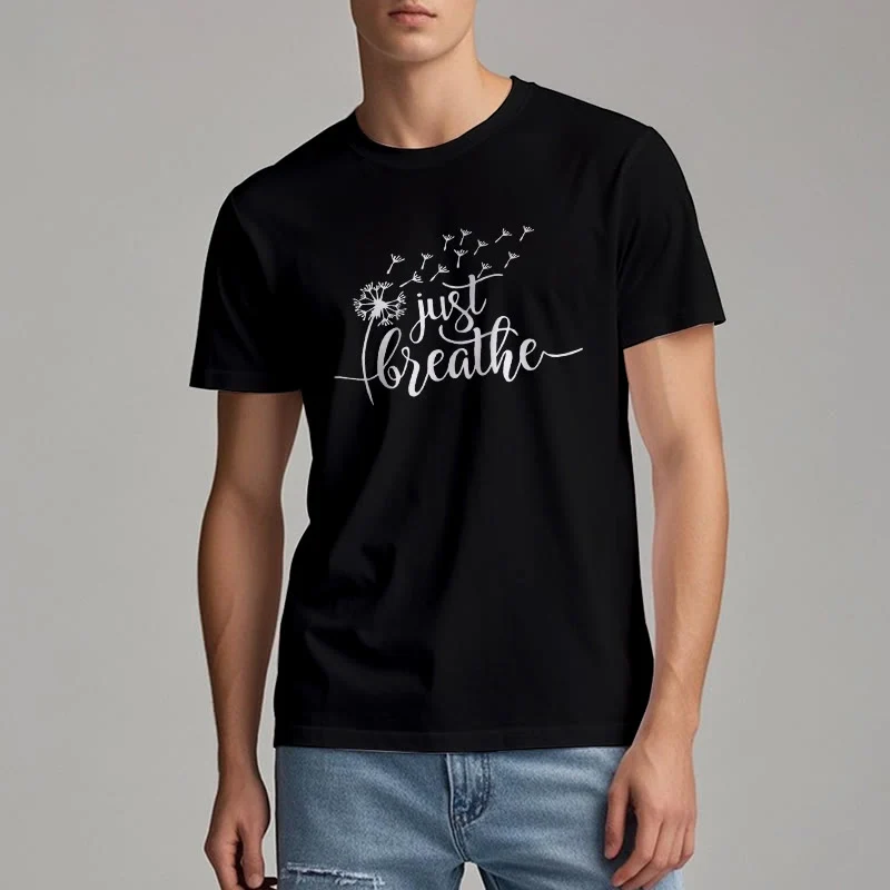 Olivenorma Just Breathe Löwenzahn T-Shirt